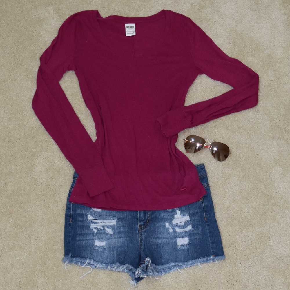 Victoria's Secret Pink Long Sleeve Tee in Size M